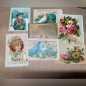 Victorian trade advertising card lot